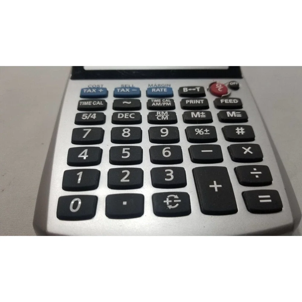 Canon Palm Printer P1-DH V 12 Digit Receipt Printing Calculator Tested and Works